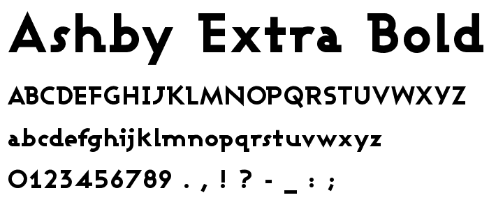 Ashby Extra Bold font